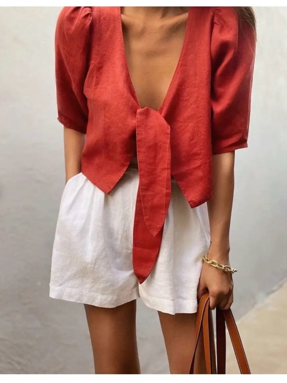 Posse Agatha Blouse in Jam Red